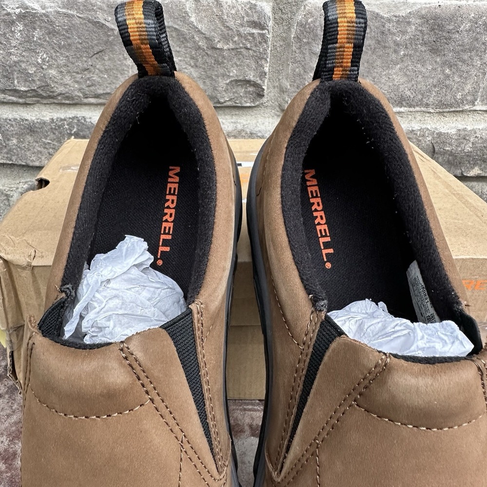 Merrell Mens Jungle Moc‎ Nubuck Waterproof Slip On Shoes - Size 7.5 - Picture 3 of 5